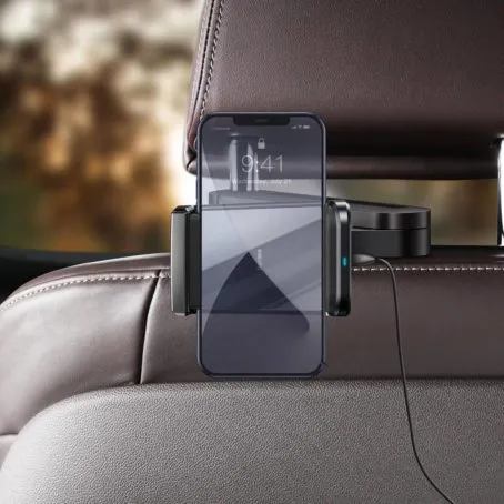 BASEUS Energy Storage Backseat Holder Wireless Charger Black WXHZ-01