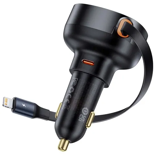 Baseus Enjoyment Pro 55W Type-C + Retractable iP Cable Car Charger