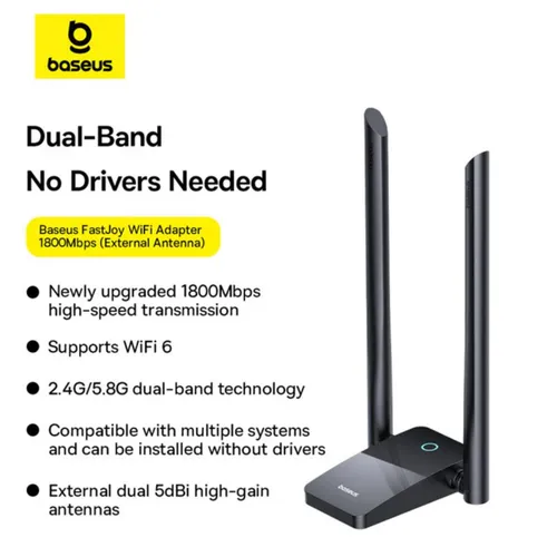 Baseus FastJoy Series 1800Mbps WiFi Adapter