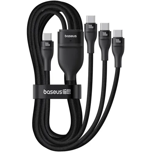 Baseus Flash Series 3 100W One-for-three Type-C to C+C+C Cable 1.5m