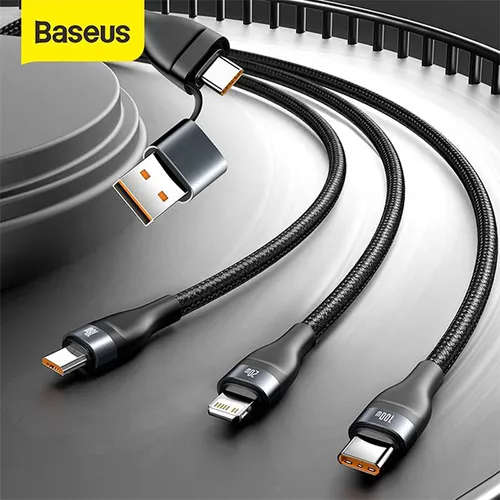 Baseus Flash Series Two-for-Three Micro, Lightning and USB-C Cable