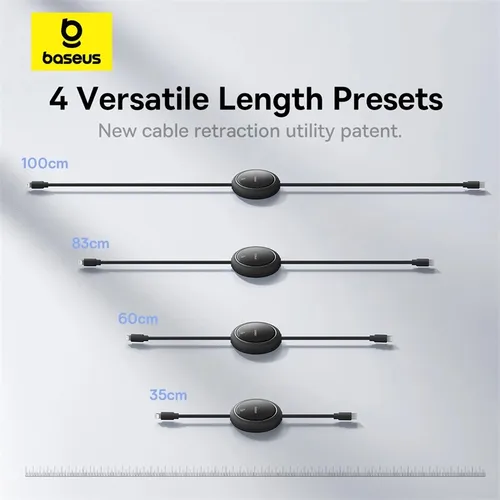 Baseus Free2Pull Retractable 1M 20W Type-C to Lightning Charging Cable