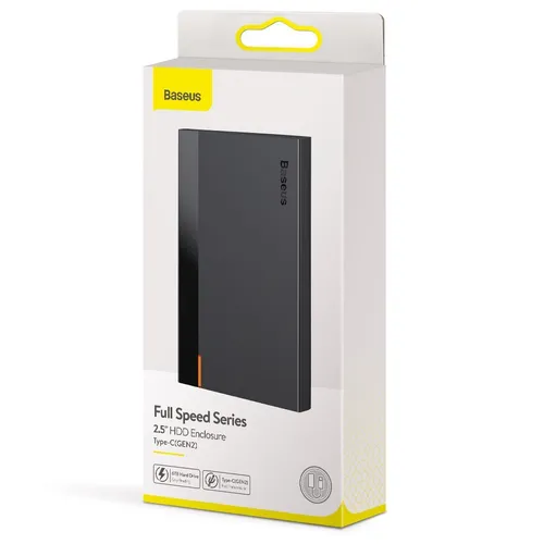 BASEUS Full Speed Series 2.5″ HDD Enclosure (Type-C) Black CAYPH-C01 Gen 2