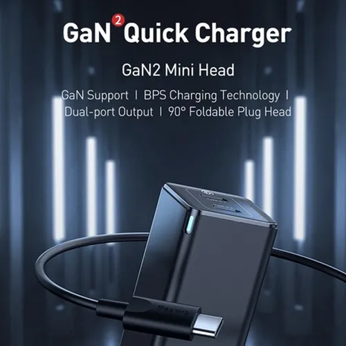 Baseus GaN 45W Dual Type-C Mini Quick Charger