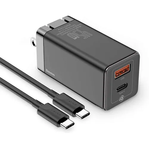 Baseus GaN 45W Mini Type-C + USB Quick Charger