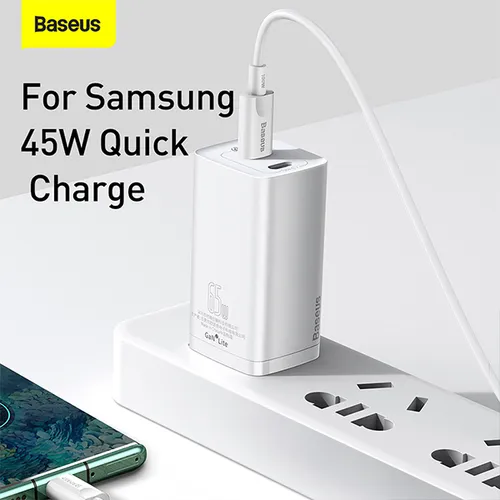 Baseus GaN2 Lite C+C 65W US 2 Pin Quick Charger