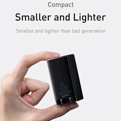 Baseus GaN3 Pro 65W 2C+U Fast Charger with Cable