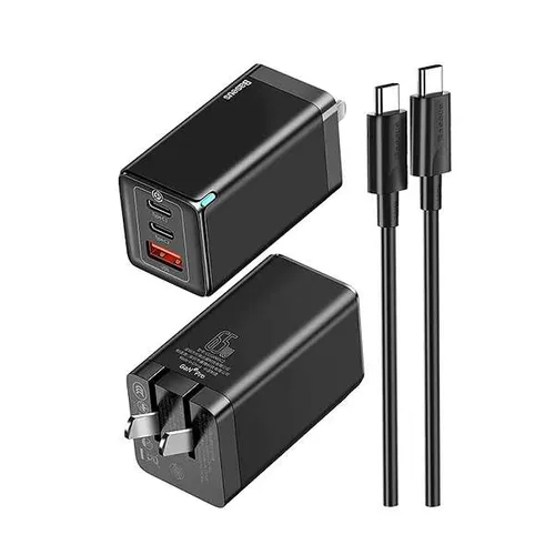 Baseus GaN3 Pro 65W 2C+U Fast Charger With Cable