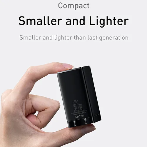 Baseus GaN3 Pro 65W 2C+U Fast Charger with Cable