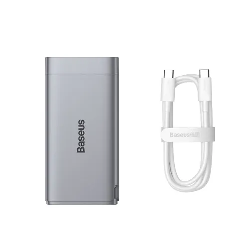 Baseus GaN3 Pro 65W Dual USB-C Type-C & USB Fast Charger - CCGP070012