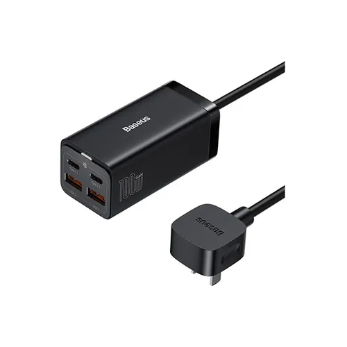 Baseus GaN3 Pro CN 2 Pin 2U+2C 100W Desktop Powerstrip