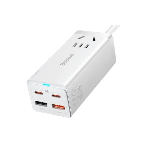 Baseus GaN3 Pro CN 3 Pin AC+2U+2C 65W Desktop Powerstrip