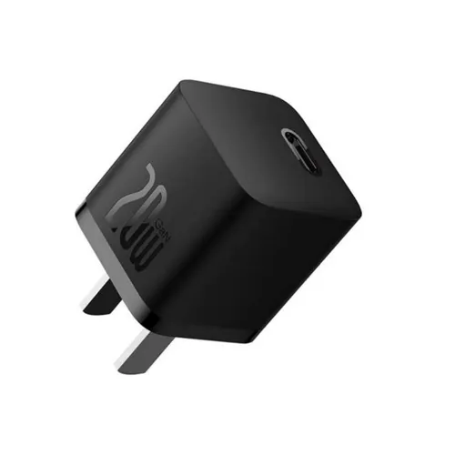 Baseus GaN5 20W 1C Fast Charger – CN (Mini) with Type-C Cable to Lightning Cable