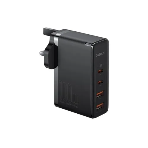 Baseus GaN5 Pro 100W 2C+2U Output UK 3 Pin Fast Charger