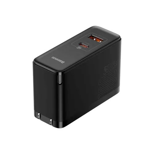 Baseus GaN5 Pro Fast Charger C+U 100W US (With Mini Cable Type-C to Type-C 100W(20V/5A) 1m)