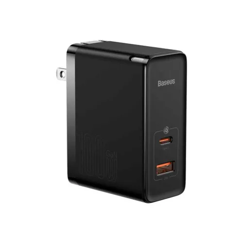 Baseus GaN5 Pro Fast Charger C+U 100W US (With Mini Cable Type-C to Type-C 100W(20V/5A) 1m)