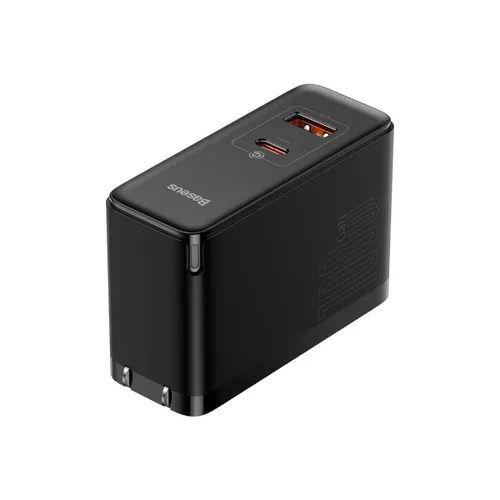 Baseus GaN5 Pro Fast Charger C+U 100W US (With Mini Cable Type-C to Type-C 100W(20V/5A) 1m)