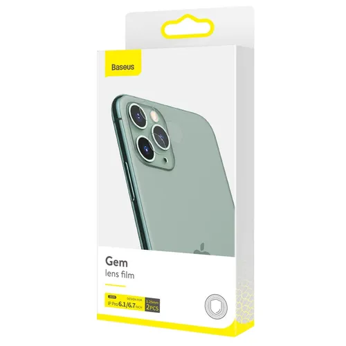 Baseus Gem Camera Lens Protective Film For iPhone iP11Pro /iP11Pro Max (2pcs Pack) Transparent