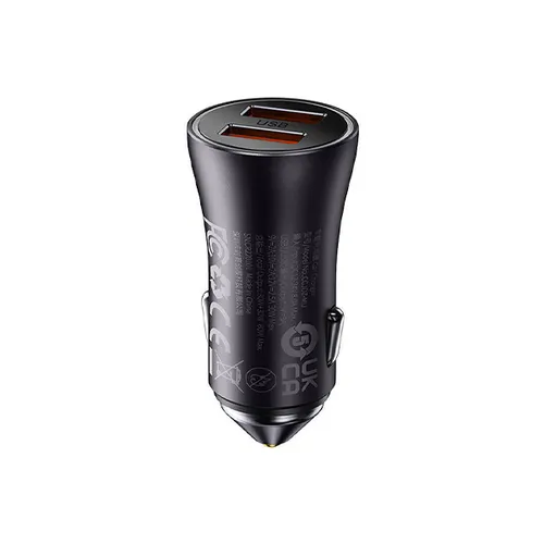 Baseus Golden Contactor Max 60W Dual USB Port Quick Car Charger