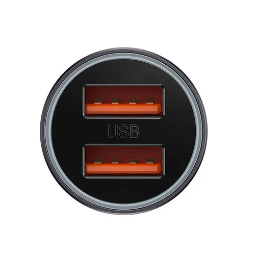 Baseus Golden Contactor Max 60W Dual USB Port Quick Car Charger