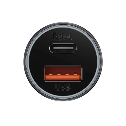 Baseus Golden Contactor Max 60W USB + Type-C Dual Port Quick Car Charger
