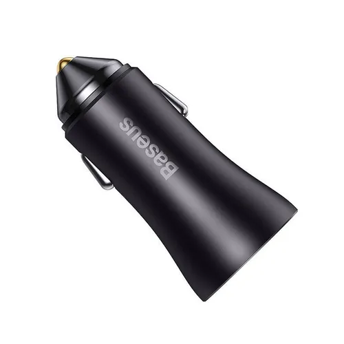 Baseus Golden Contactor Max 60W USB + USB Dual Port Quick Car Charger