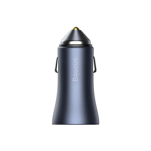 Baseus Golden Contactor Pro 40W Dual Port Quick Car Charger with Lightning Cable