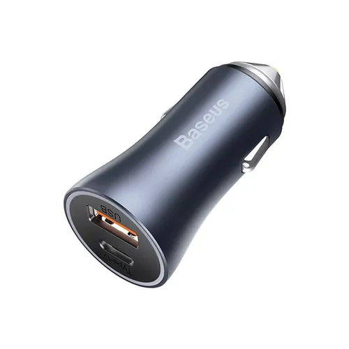 Baseus Golden Contactor Pro 40W Dual Port Quick Car Charger with Type-C Cable