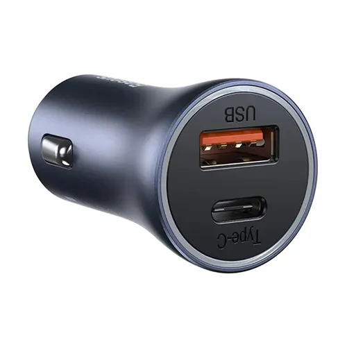 Baseus Golden Contactor Pro 40W Dual Port USB + Type-C Quick Car Charger Set