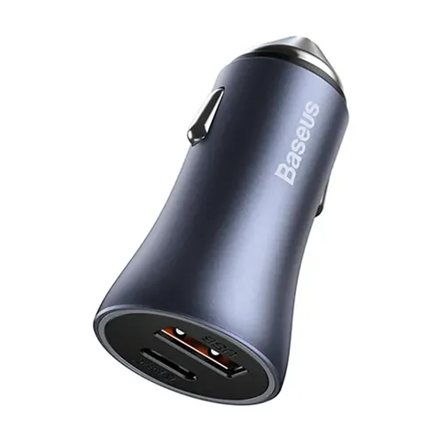 Baseus Golden Contactor Pro 40W Dual Port USB + Type-C Quick Car Charger Set
