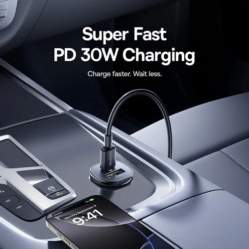 Baseus GoTrip DP1 30W Type-C+U 12V&amp;24V Car Charger