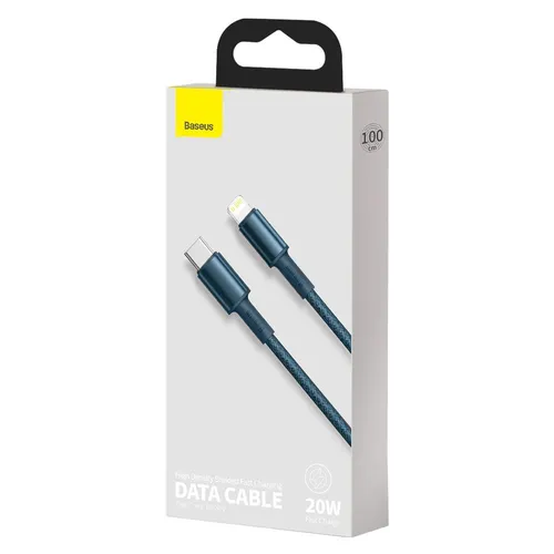 BASEUS High Density Braided Fast Charging Data Cable Type-C To iPhone PD 20W 1M CATLGD-03