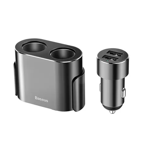 Baseus High Efficiency 2-in-1 Cigarette Lighter with Dual USB Car Charger