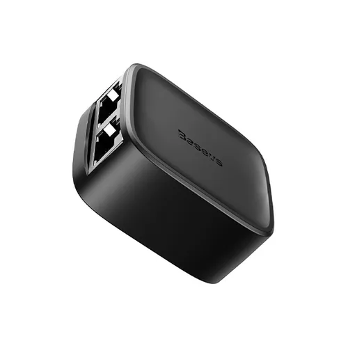 BASEUS High Speed 1 To 2 Network Splitter Adapter Black PCFXQ-01