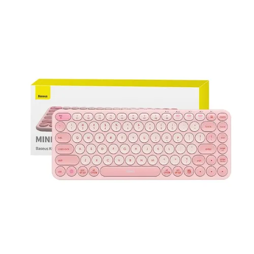 Baseus Keyboard K01A Wireless Tri-Mode Keyboard - Baby Pink
