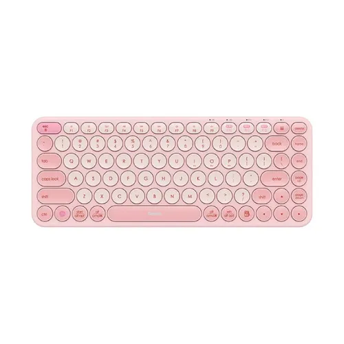 Baseus Keyboard K01A Wireless Tri-Mode Keyboard - Baby Pink