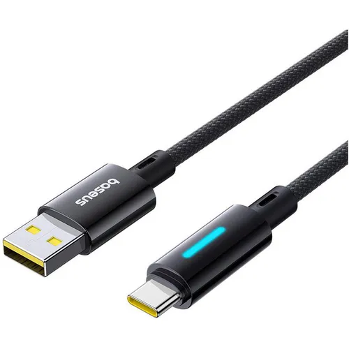 Baseus Lit Button-Control 100W USB to Type-C Fast Charging 1M Data Cable