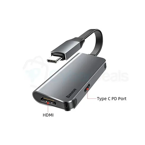 Baseus Little Box Type-C to 4K HDMI + Type-C PD Mini High-Definition Smart Hub Converter