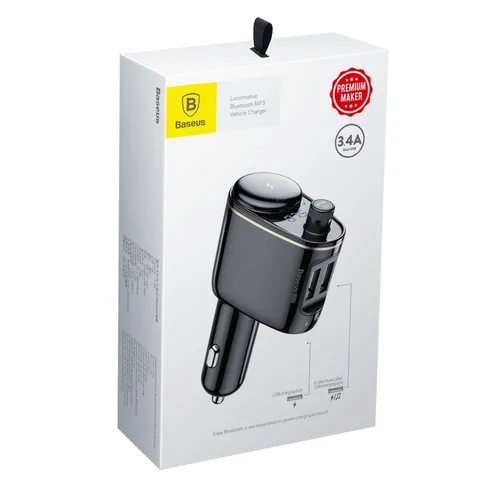 BASEUS Locomotive Bluetooth MP3 Vehicle Charger CCALL-RH01
