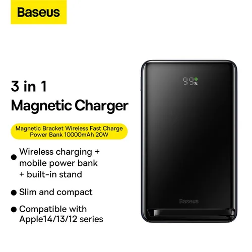 Baseus Magnetic Bracket 10000mAh 20W Wireless Fast Charge Power Bank