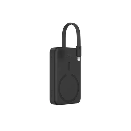 Baseus Magnetic Mini 20W 10000mAh Wireless Fast Charging Power Bank With Built-in Lightning Cable