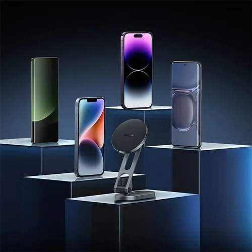 Baseus Magnetic T-Space Series Folding Metal Car Mount Phone Holder