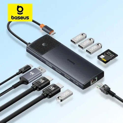 Baseus Metal Gleam Series 2 10-in-1 USB-C Hub Adapter