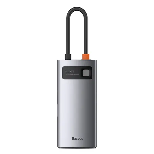 Baseus Metal Gleam Series 4-in-1 Multifunctional Type-C HUB Docking Station Space Gray