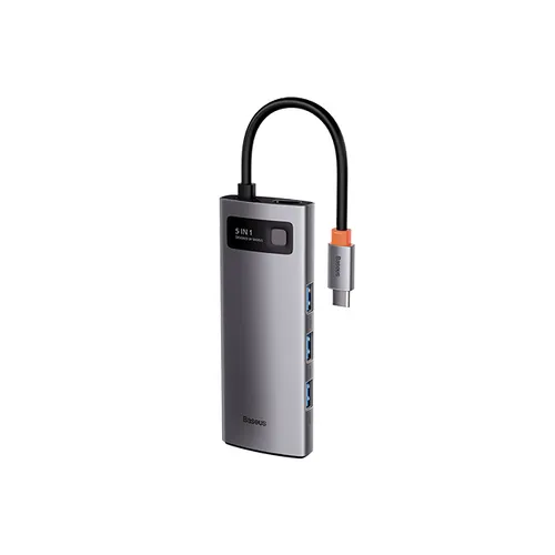 Baseus Metal Gleam Series 5-in-1 Multifunctional Type-C Hub Adapter