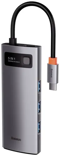 BASEUS Metal Gleam Series 5 In 1 Multifunctional Type-C Hub CAHUB-CX0G