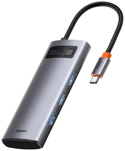BASEUS Metal Gleam Series 5 In 1 Multifunctional Type-C Hub CAHUB-CX0G