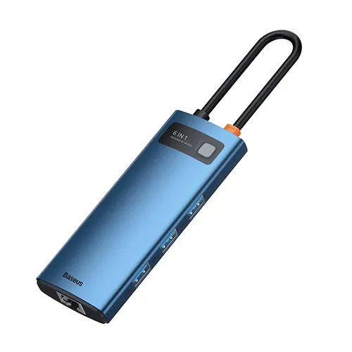 Baseus Metal Gleam Series 6-in-1 Multifunctional Type-C Hub Adapter