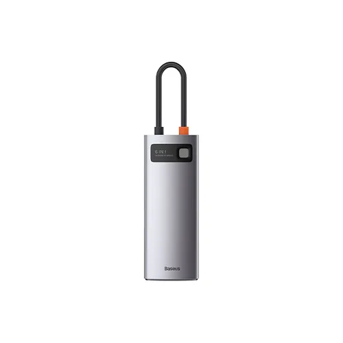 BASEUS Metal Gleam Series 6 In 1 Multifunctional Type-C Hub CAHUB-CW0G