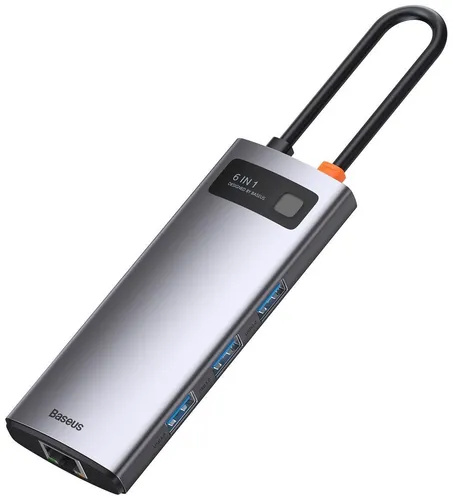 BASEUS Metal Gleam Series 6 In 1 Multifunctional Type-C Hub CAHUB-CW0G